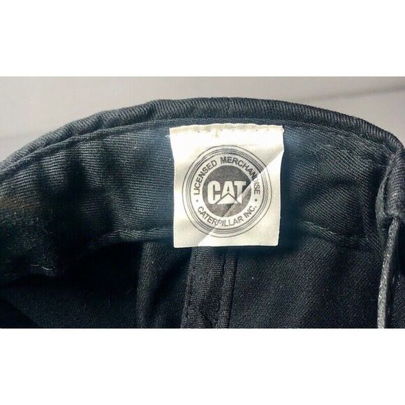 CAT -Caterpillar Black & Yellow Trucker Snapback Cap NWOT - Picture 3 of 4